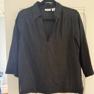 Sigrid Olsen 100% Linen Top